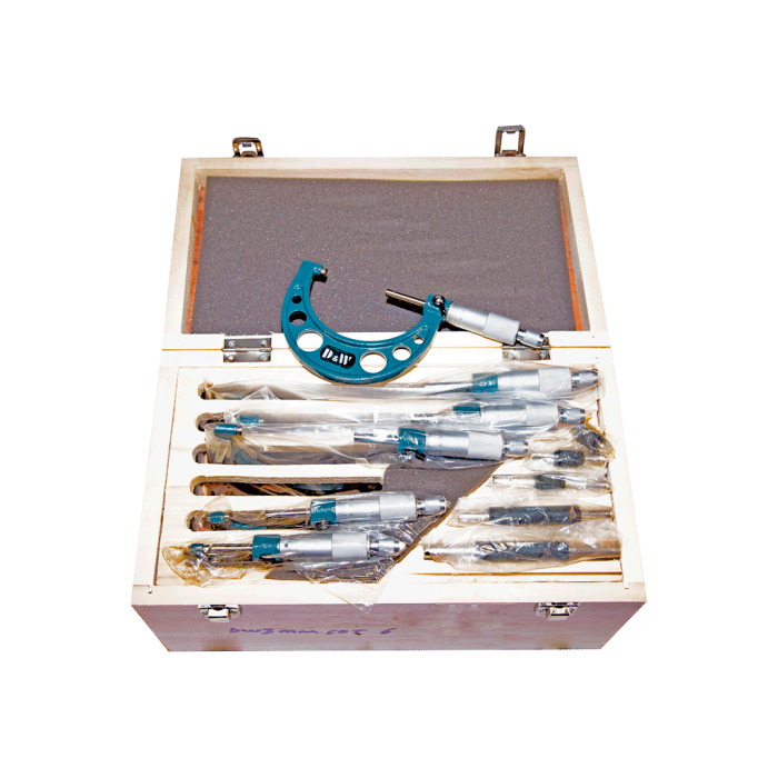 0-150 mm. arası 6 Parça Dış Çap Mikrometre Seti