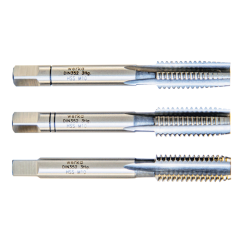 DIN352 - 3 Parçalı Takım - HSS Düz El Kılavuzu