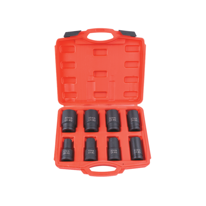 3/4inç 8 Parça Cr-Mo Altı Köşe Lokma Seti