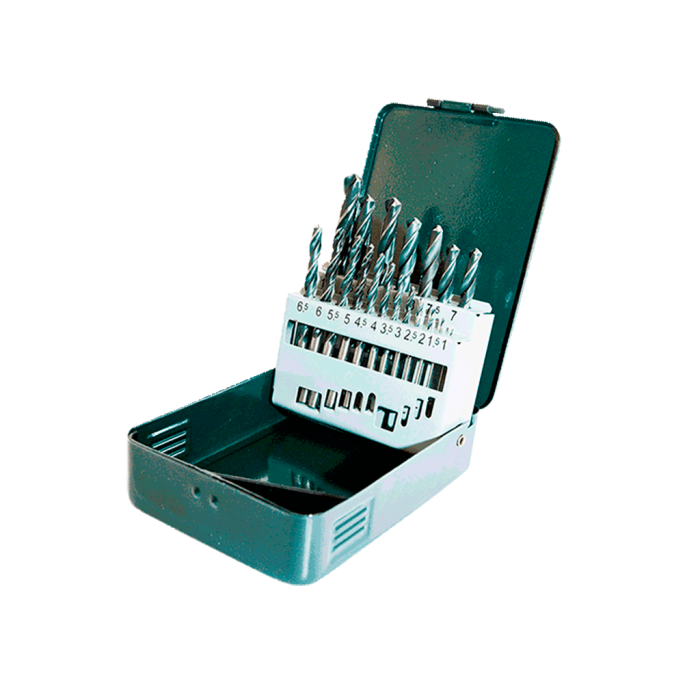 19 Parça Siyah Beyaz Matkap Ucu Takımı