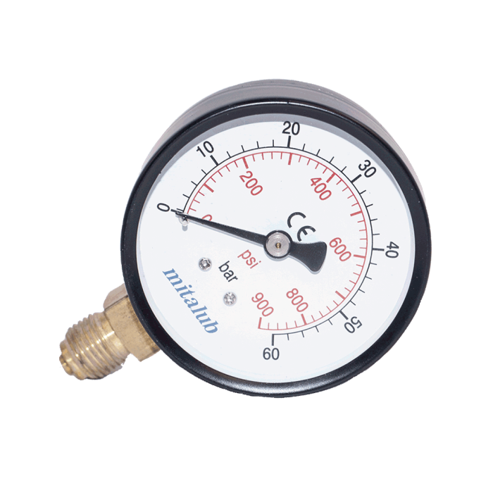 Metal Gövde Alttan Manometreler