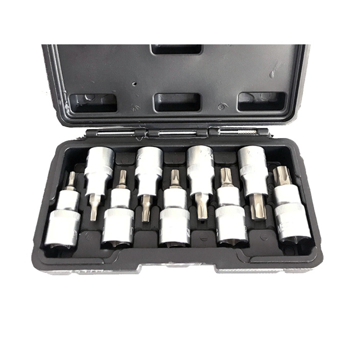 9 Parça 1/2inç CR-V Torx Lokma Seti