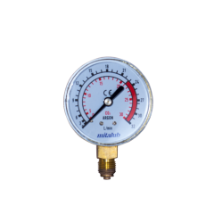 63 mm. 32 Lt/dk Argon Saati Alttan Manometre