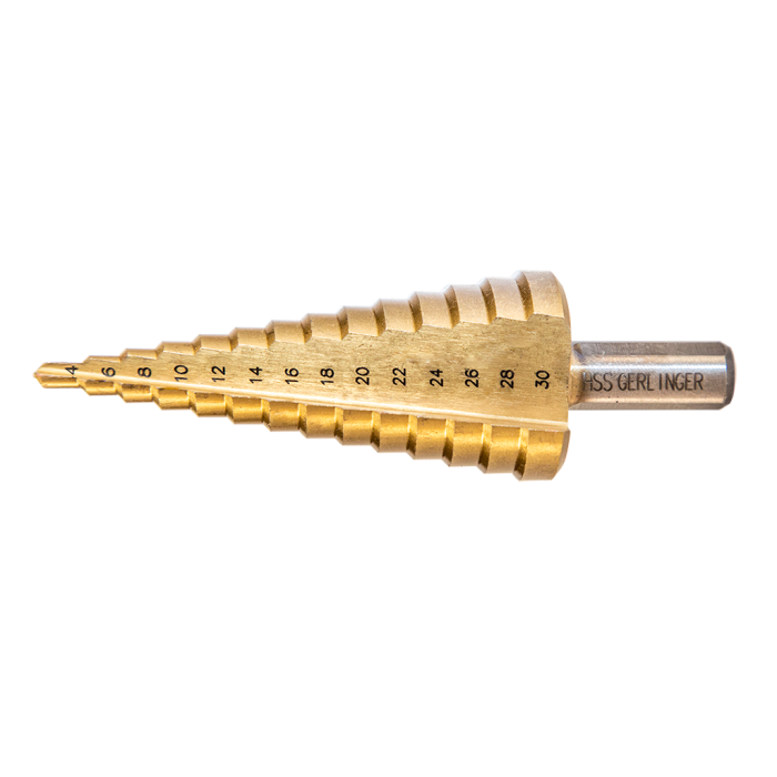 Titanyum Kaplı Düz Kanallı HSS Kademeli Matkap Uçları