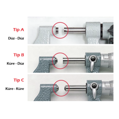 IP65 Dijital Sac Metal Mikrometresi