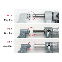 IP65 Dijital Sac Metal Mikrometresi