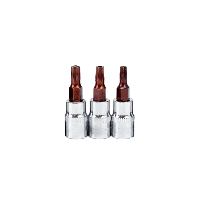 1/4inç Star Delikli Torx CrV S2 Lokmalar